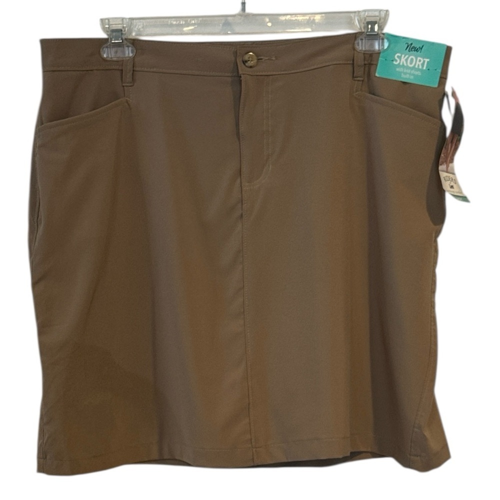 Riders by Lee on the go comfort skort Khaki performance Golf Outdoor 16W New